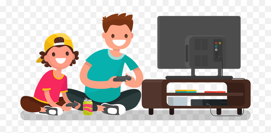 Playing Video Games Clipart - Play Video Games Animation Mothers Day Wishes Funny Png,Png Games