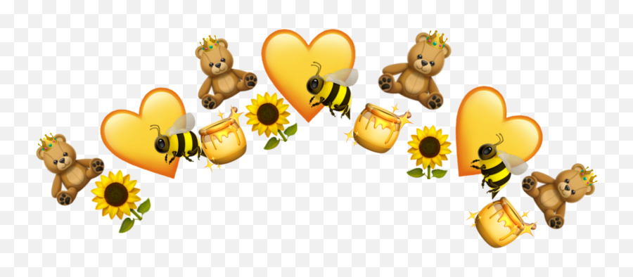 The Coolest Bee Stickers - Background Picsart Sticker Love Png,Cute Bee Icon
