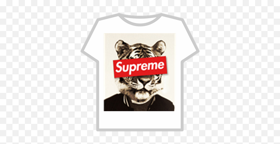 Supreme Plain Logo T Shirt Black - Supreme T Shirt Roblox Png