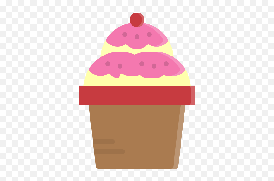 Ice Cream Dessert Topping Cup Food Sweet Free Icon Of - Girly Png,Dessert Icon