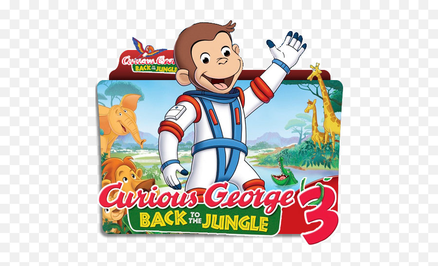 Curious George 3 Back To The Jungle Folder Icon - Designbust Curious George Back To The Jungle Png,Curiosity Icon