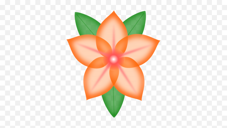 Orangepetalflower Png Clipart - Royalty Free Svg Png Flowers With Orange Petals Clipart,Orange Flowers Png