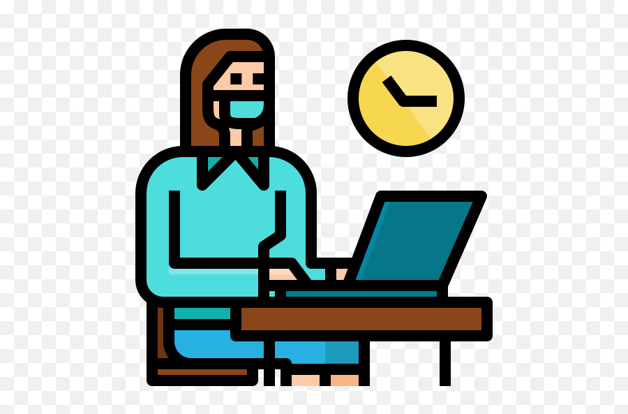 Work Time - Free Professions And Jobs Icons Tiempo De Trabajo Icono Png,Employee With Phone Icon