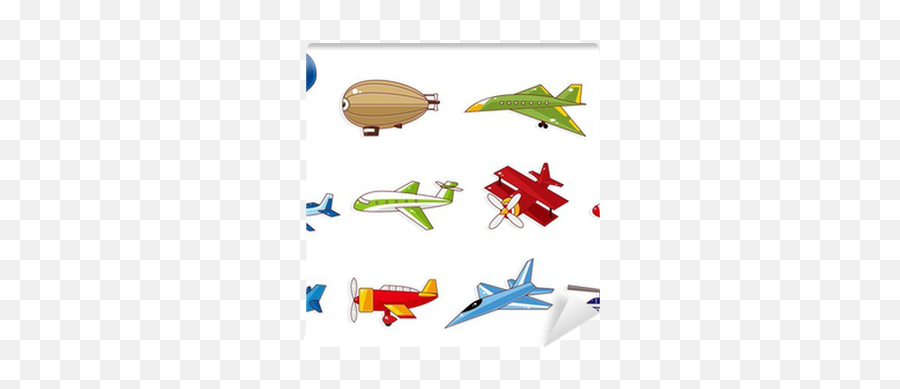 Wall Mural Cartoon Airplane Icon - Pixersus Icone Do Avião Dos Desenho Animado Png,Instagram Airplane Icon
