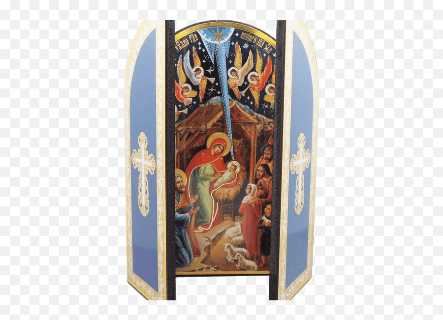 Nativity Scene Triptych U2013 Stmykola - Religious Item Png,Icon Of Nativity