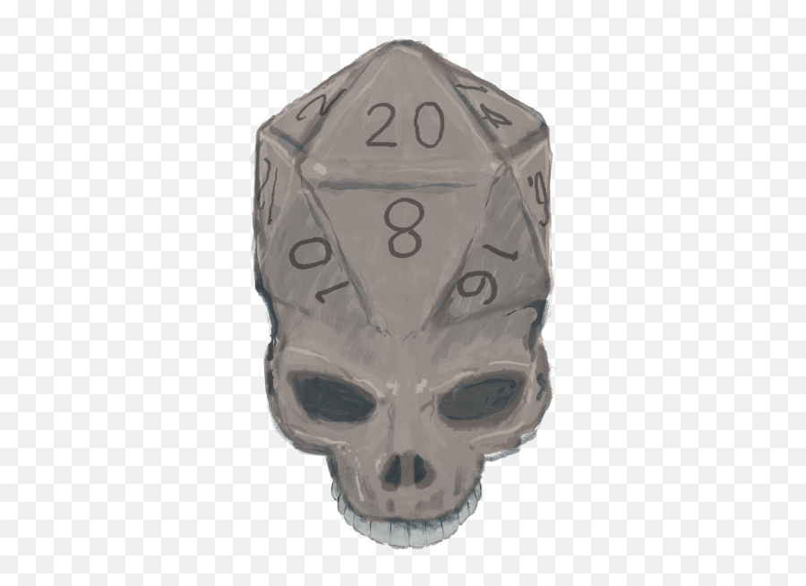 Skull D20 By Bernie Burn Blankenship - Goaltender Mask Png,D20 Png
