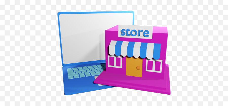 Online Store 3d Illustrations Designs Images Vectors Hd - Office Equipment Png,E Store Icon