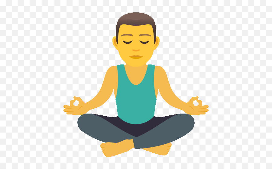 Meditating Activity Sticker - Meditating Activity Joypixels Male Gif Png,Meditating Icon