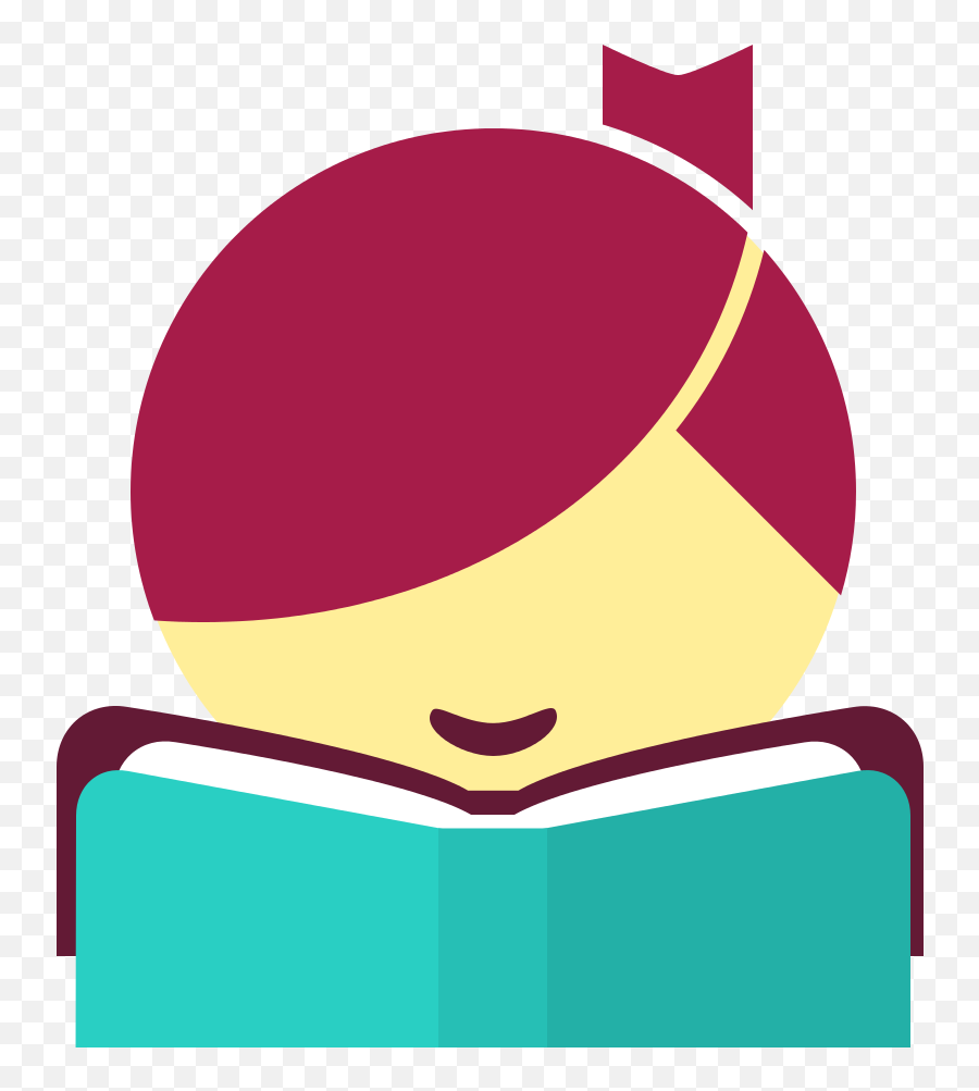 Download Story Time Mml - Girl Reading A Novel Full Icon Libby Transparent Background Png,Libby Icon