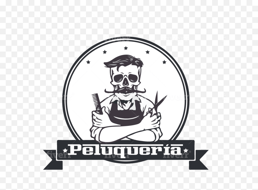 Create A Great Barbershop Logo With Unlimited Revisions In 12 Hours - Imagenes Calaberas De Barberia Png,Barber Shop Logos