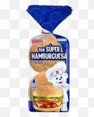 Pan Bimbo Super Hamburguesa Png - Pan De Hamburguesa Super,Hamburguesa Png