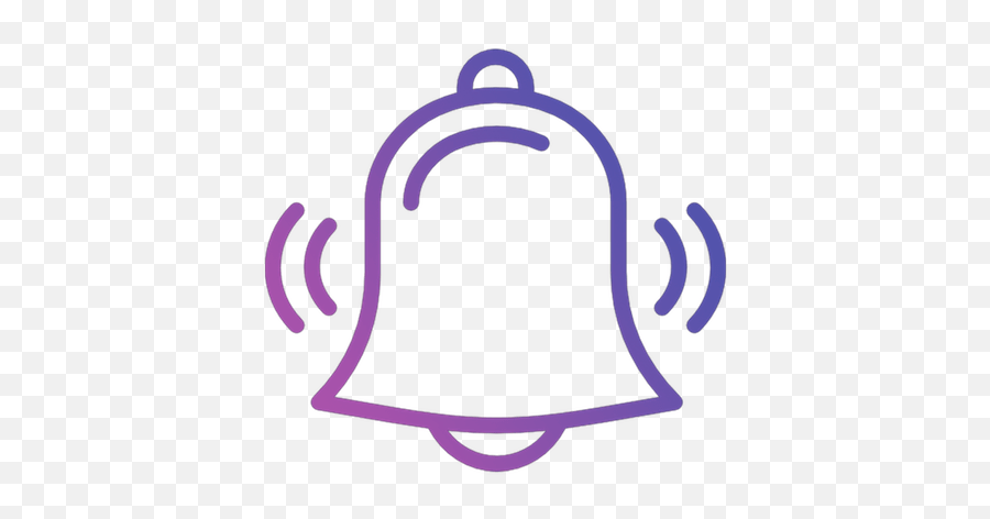 Purple Notification Bell Png - Transparent Bell Icon Youtube,Youtube Notification Bell Png