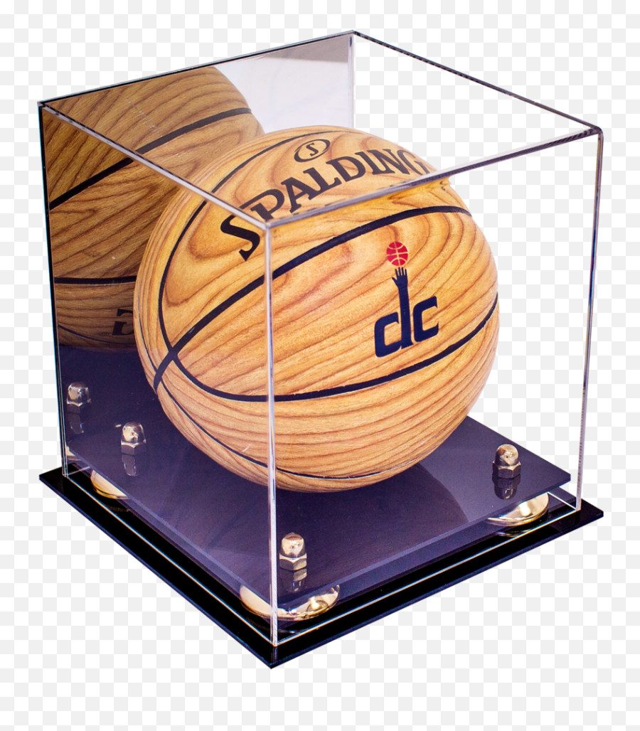 Better Display Cases Mini Basketball Case With Mirror - Display Case Png,Nba Trophy Png