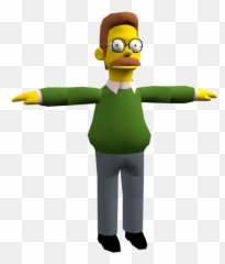 Surreal Memes Wiki - Ned Flanders T Pose Png,T Pose Png