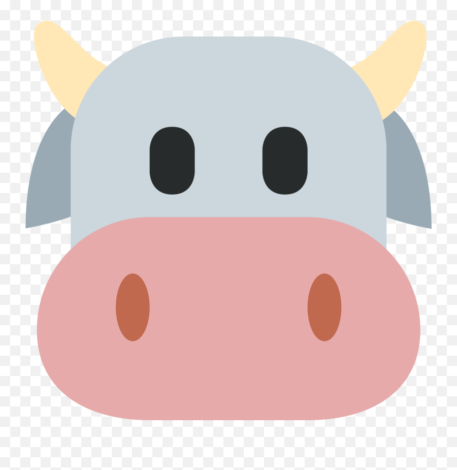 Cow Face Emoji Transparent Png - Cow Face Emoji,Cow Emoji Png