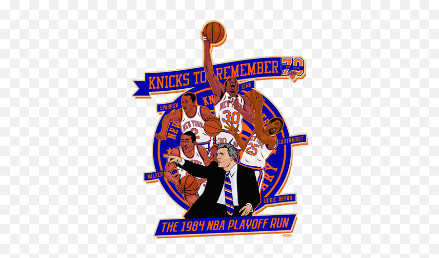 Knicks To Celebrate The 1984 Nba Playoff Run New York - Poster Png,Knicks Logo Png