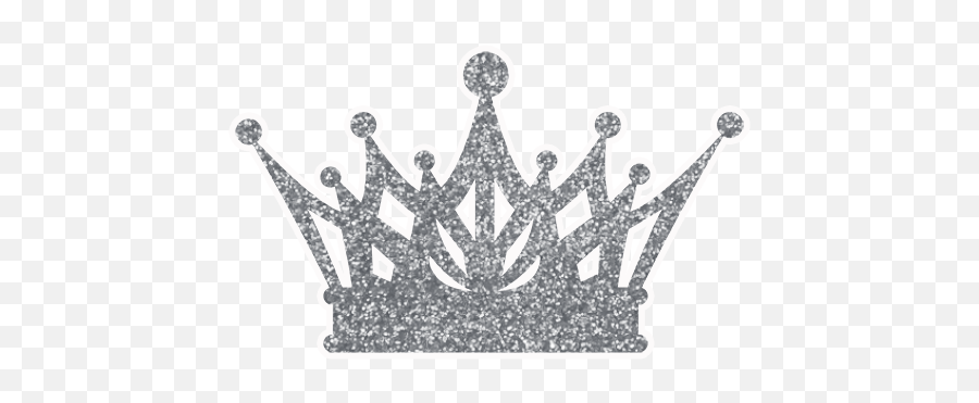 Silver Glitter Crown Png - Silver Glitter Crown Clipart,Silver Crown Png