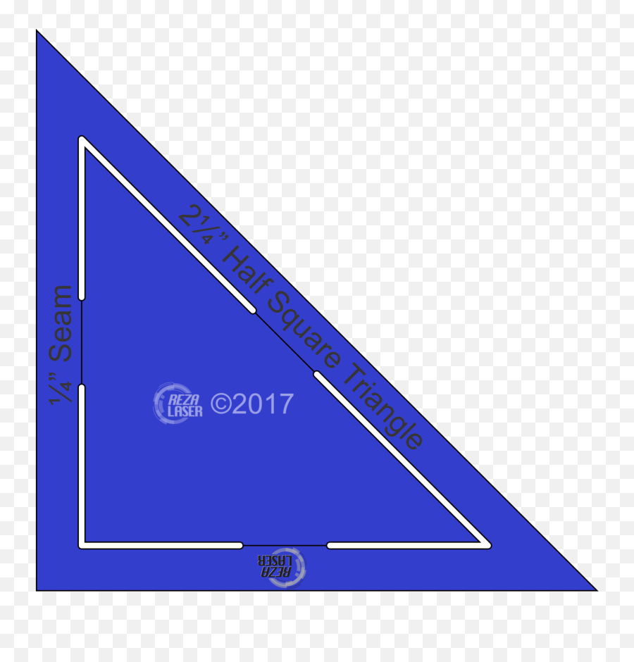 Triangle Half Square - 2 14 Inch Acrylic Template Keyhole With 14 Inch Seam Allowance Screenshot Png,Keyhole Png