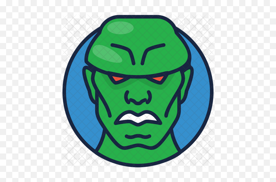 Martian Manhunter Icon Of Colored - Clip Art Png,Martian Manhunter Logo