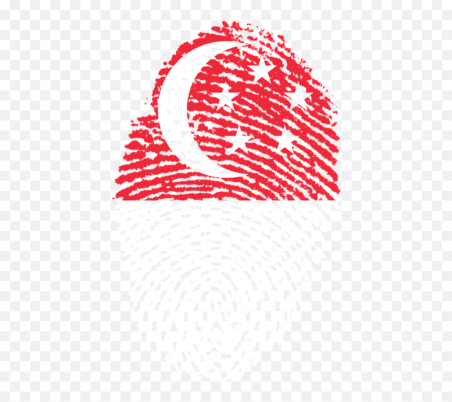 Singapore Flag Fingerprint - Free Image On Pixabay Singapore Flag Fingerprint Png,Thumbprint Png