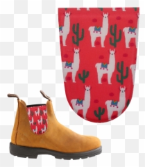 Llama - Flowered Blundstones Png,Llama Png