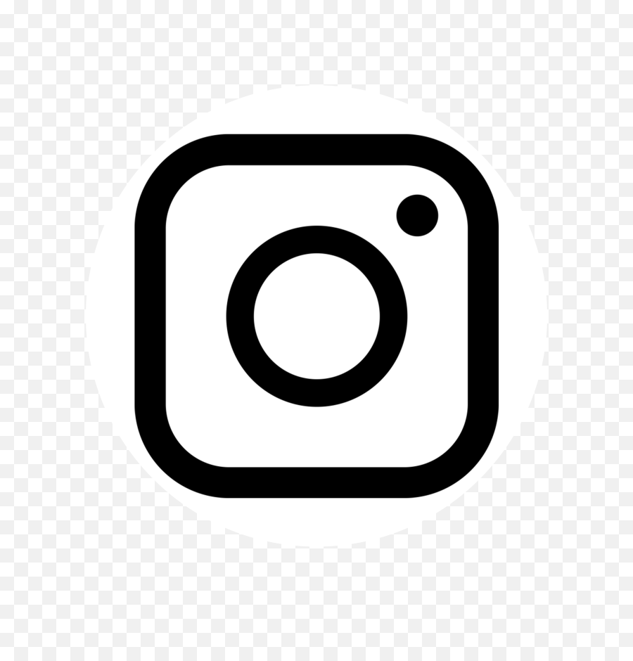 White Circle Background Png - Transparent Background Instagram Black Icon,Intagram Logo