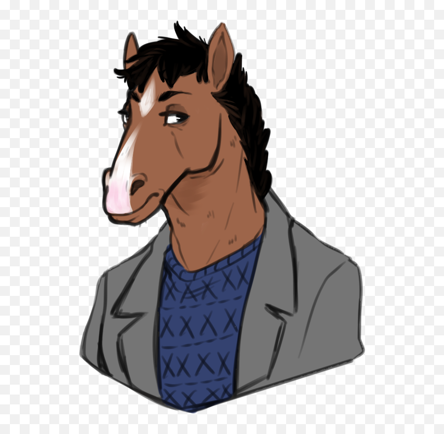 Bojack Horseman Drawing - Mustang Horse Png,Bojack Png