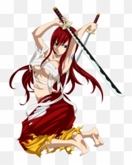 Download Hd 1º Erza Scarlet - Erza Fairy Tail Characters Png,Erza Scarlet Png