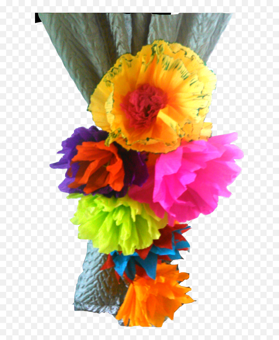 Fiesta Mexican Crepe Paper Flowers - Artificial Flower Png,Mexican Flowers Png