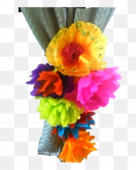 Fiesta Mexican Crepe Paper Flowers - Artificial Flower Png,Mexican Flowers Png