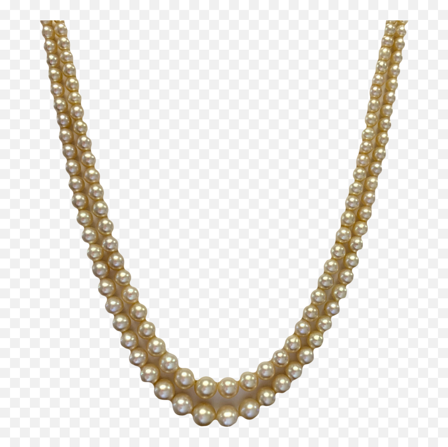 Rap 262 - U200fu200fu200e U200e Natural Pearl Necklace 642235mm Cream Gold Chain Kalyan Jewellers Png,Pearl Necklace Png
