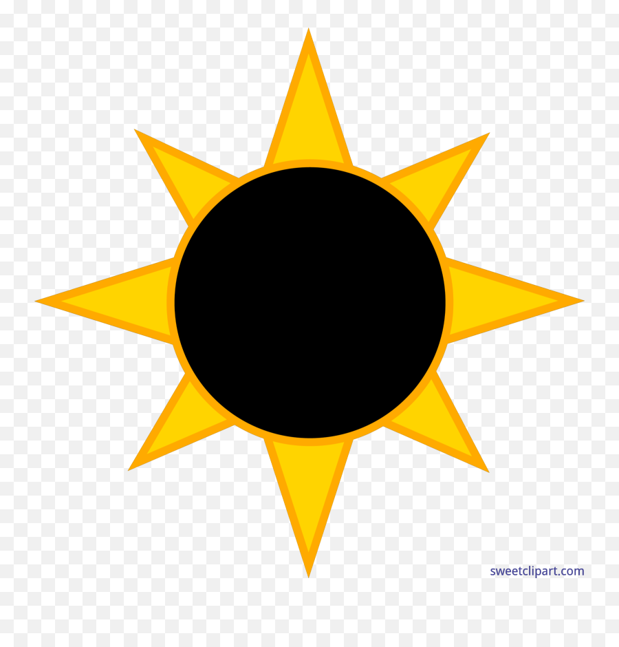 Solar Eclipse Sun Clip Art - Sweet Clip Art Solar Eclipse Symbol Png,Sun Clip Art Png