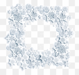 Snowflake Drawing Christmas - border png download Circle