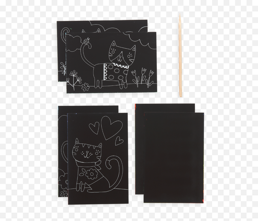 Cutie Cats Scratch And Scribble Mini Art Kit - Horizontal Png,Scratch Cat Png