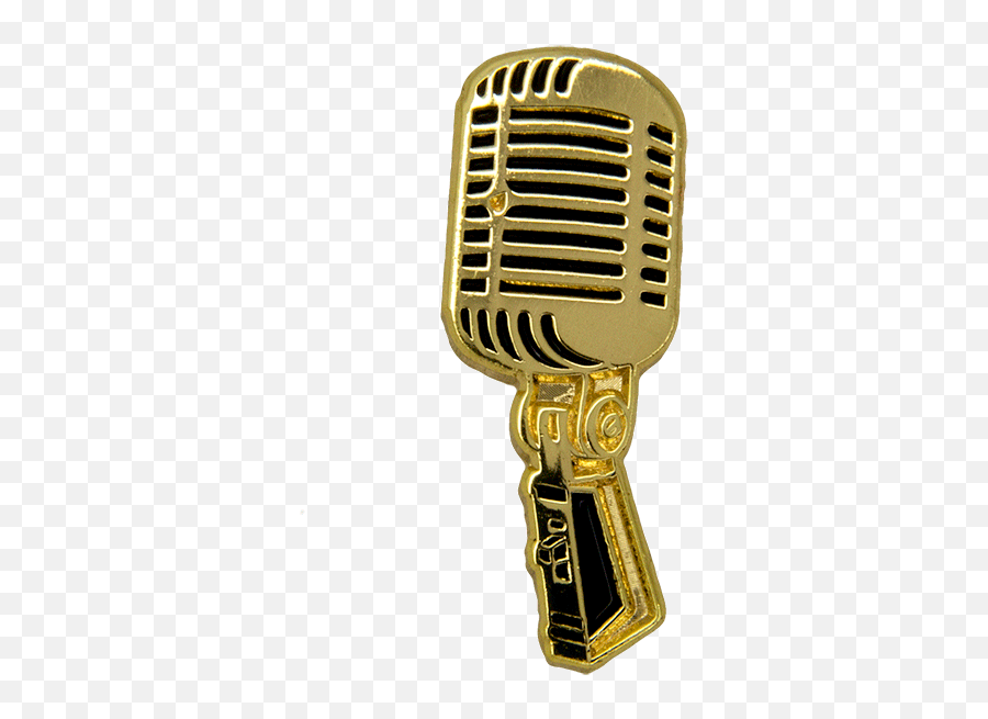 Ruben Hein Special Edition Mic Pin - Solid Png,Gold Microphone Png
