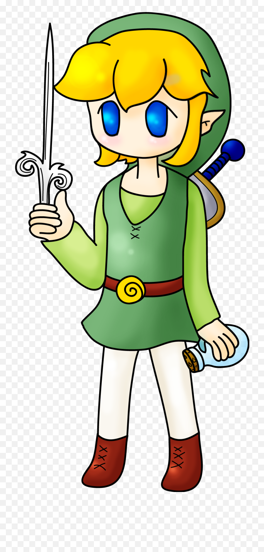 Wind Waker Link And Binder Art Shiver Stuff - The Legend Of The Wind Waker Png,Toon Link Png