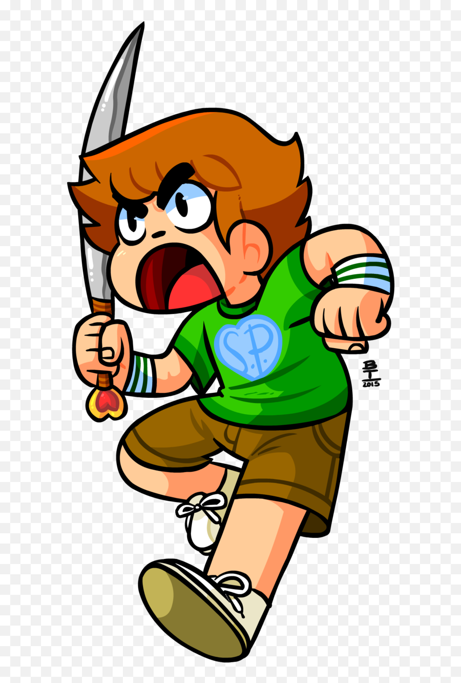 Pilgrim Png - Scott Pilgrim Deviant Clipart Full Size Eddsworld Scott Pilgrim,Za Warudo Png