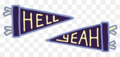 Hell Yeah Stickers - Vertical png
