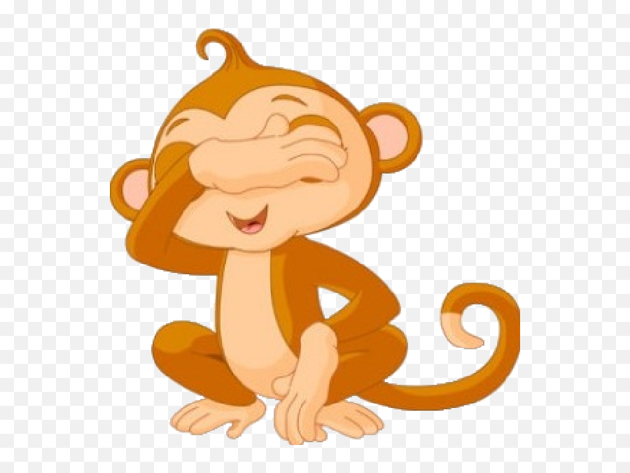 Download Hd Cute Funny Cartoon Baby Monkey Clip Art Images - Baby Cute Cartoon Monkey Png,Baby Transparent Background