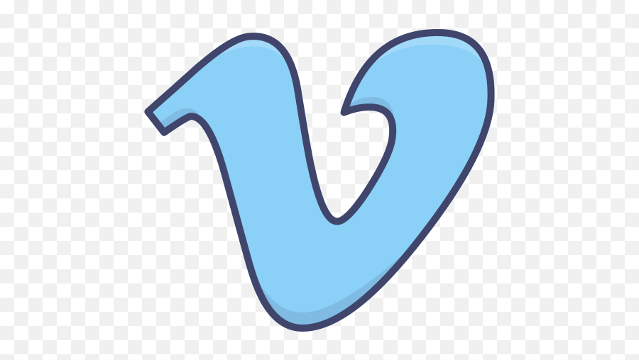 Vimeo Social Media Logo Free Icon Of - Vertical Png,Vimeo Logo Png