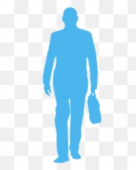 Walking Businessman Silhouette - For Men png