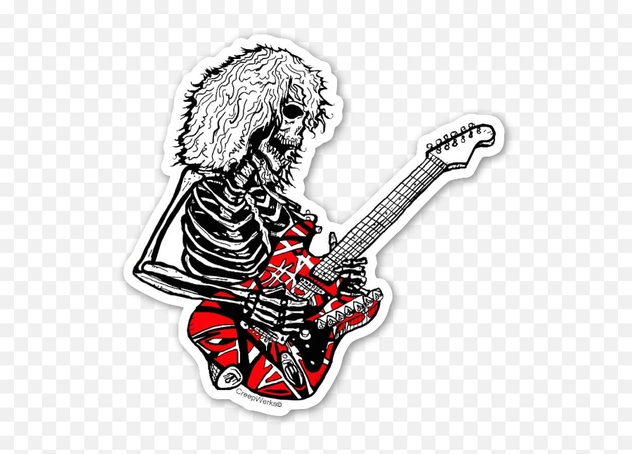 Dead E Van Halen - Stickerapp Eddie Van Halen Sticker Png,Van Halen Logo Png