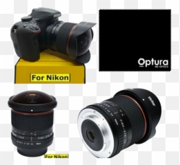 Dedicated Hd 16k Aspherical Fisheye Lens For Nikon D3400 - Kit Lens png