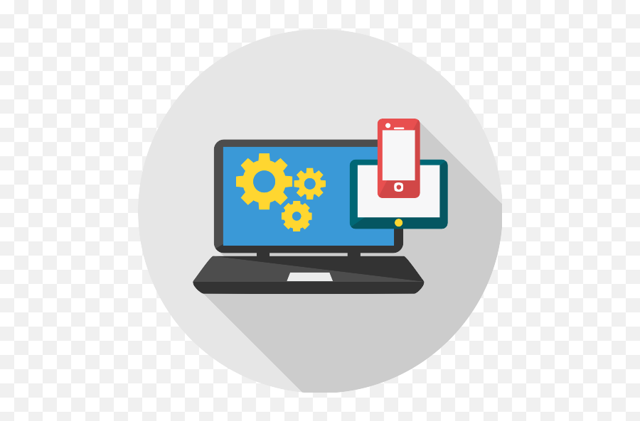 Responsive In Three Screens Interface - Computer Technology Icon Png,Three Computer Icon