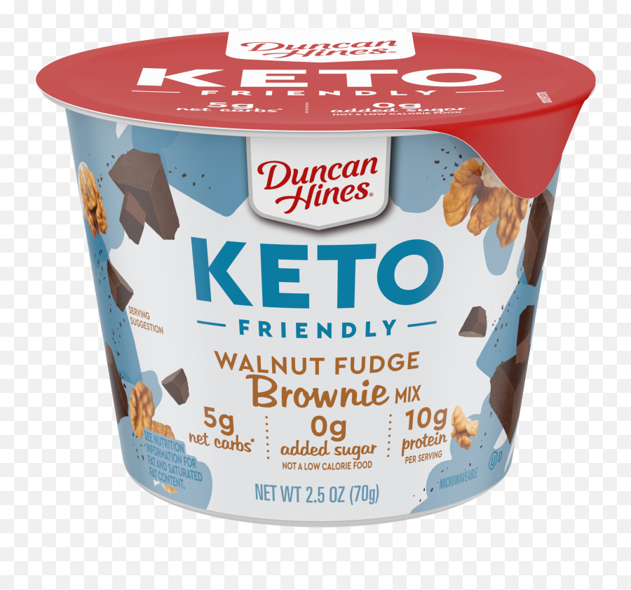 2 Pack Duncan Hines Keto Friendly Dessert Cup Walnut Fudge Brownie Mix 25 Oz - Duncan Hines Keto Brownie Png,Rebel Donut Icon