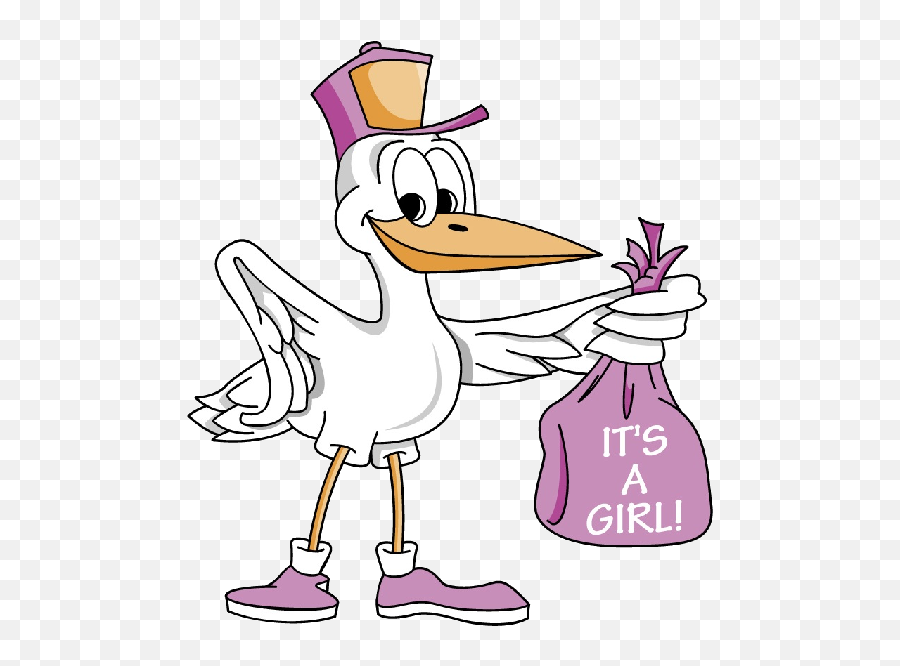 Stork Carrying Baby Girl 4 600600 Pixels - New Dad Itu0027s A Stork With Baby Girl Png,It's A Girl Png