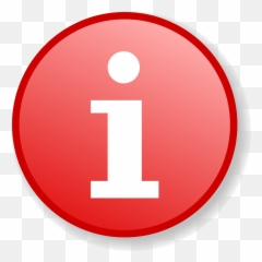 Red Information Icon With Gradient - Png