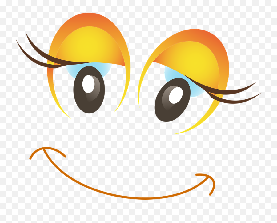 Happy Female Woman - Cartoon Happy Eyes Clipart Png,Happy Girl Icon