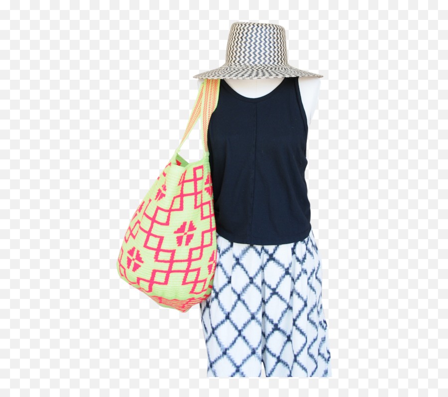 Mariya Neon Beach Tote - Tote Bag Png,Neon Icon Straws