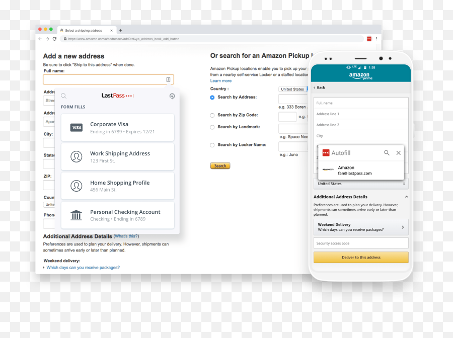 Digital Wallet Manage Your Payment Info With Lastpass - Technology Applications Png,Account Details Icon